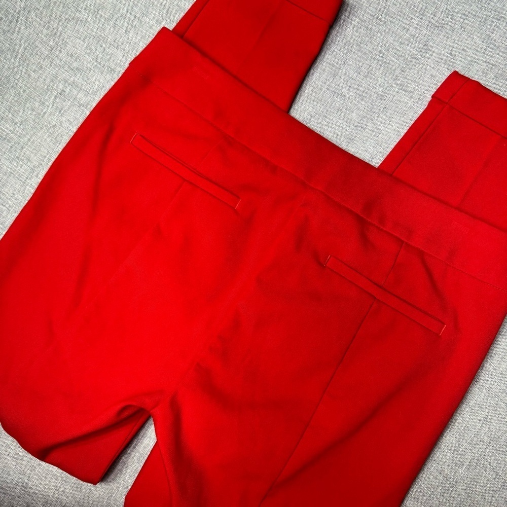 LOFT Marisa Skinny Ankle Pant Red Dress Pants Size 8 - Picture 8 of 10